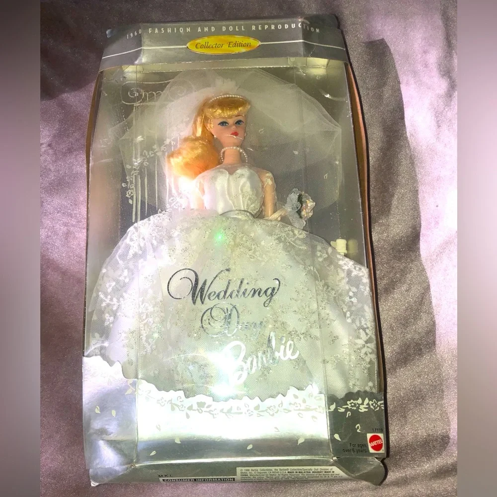 💕NEW Wedding Day Barbie Collector Edtn 1960 Mattel Doll (Nvr Removed From Box)